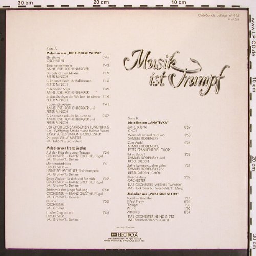 V.A.Musik Ist Trumpf: Originalaufnahme ZDF-Show, EMI(64 495), D,  - LP - V1688 - 5,00 Euro