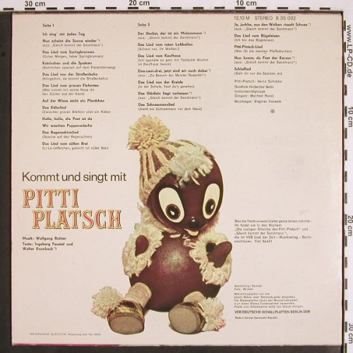 Pitti Platsch: Kommt und singt mit, Eterna(8 35 032), DDR, 1977 - LP - V1699 - 6,00 Euro