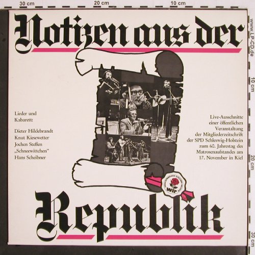 V.A.Notizen aus der Republik: Live-Ausschnitte einer öffentlichen, WIR(66.21772-01), D, 1978 - LP - V1942 - 12,50 Euro