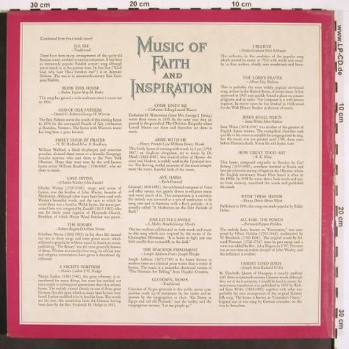 V.A.Music of Faith and Inspiration: Jack Halloran Choir,Dr.H.V.Mitzelfe, Reader's Digest, Mono(RD41-M), US,Schuber, 1962 - 3LP - V2336 - 9,00 Euro