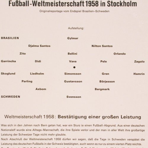 Fußball-Weltmeisterschaft: 1954-1958,Herberger, H.Zimmermann, Ariola (70 646 IU), D, Mono Typ: LP Best.-Nr.: V2411 Preis: 12,50 Euro