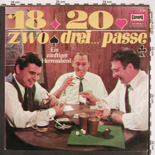 V.A.18 20 zwo drei ...passe: Ein zünftiger Herrenabend, Europa (E 188), D Typ: LP Best.-Nr.: V2509 Preis: 4,00 Euro
