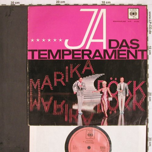 Rökk,Marika: Ja, das Temperament, m-/vg+, CBS, Sondraufl.(60354 P10), D,Mono,  - 10inch - V258 - 7,50 Euro