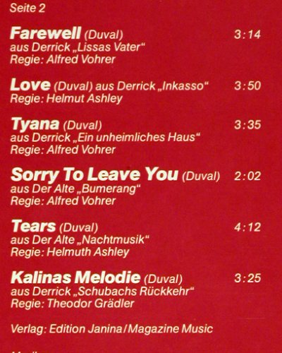Duval,Frank & Orch.: Derrick & Der Alte, Telefunken(6.24142 BL), D, 1979 - LP - V2605 - 5,00 Euro