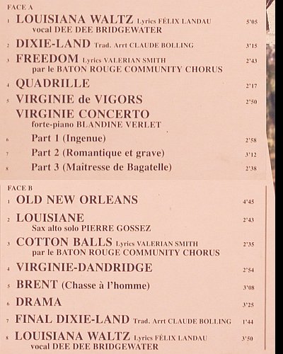 Louisiane: by Claude Bolling,Philippe de Broca, CBS(CBS 71127), NL, 1984 - LP - V2682 - 6,00 Euro