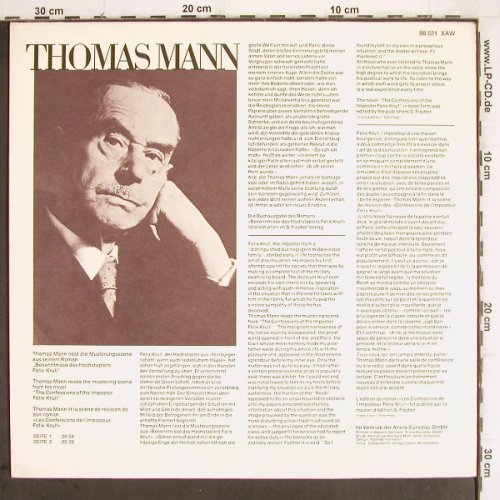 Mann,Thomas: Felix Krull, Eurodisk (88 521 XAW), D, 1978 Typ: LP Best.-Nr.: V272 Preis: 7,50 Euro