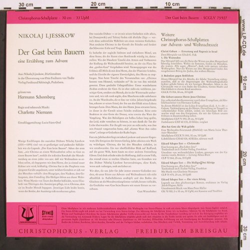 Ljesskow,Nikolaj: Der Gast beim Bauern,Erz,z.Advent, Christophorus (SCGLV 75 927), D Typ: LP Best.-Nr.: V2872 Preis: 7,50 Euro