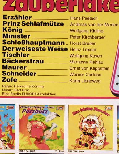 Das Zauberlaken: von Eberhard Alexander-Burgh, Europa (E 2091), D, m-/vg+, 1975 Typ: LP Best.-Nr.: V2968 Preis: 4,00 Euro
