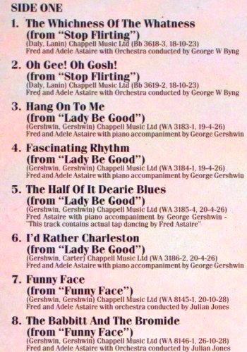 Astaire,Fred: The Golden Age of, Vol.2, 1923-33, EMI (GX 41 2538 1), UK, Mono, 1985 Typ: LP Best.-Nr.: V3005 Preis: 7,50 Euro