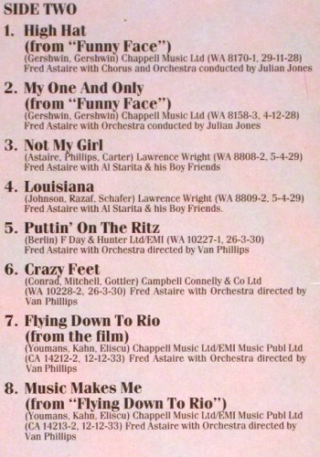 Astaire,Fred: The Golden Age of, Vol.2, 1923-33, EMI (GX 41 2538 1), UK, Mono, 1985 Typ: LP Best.-Nr.: V3005 Preis: 7,50 Euro