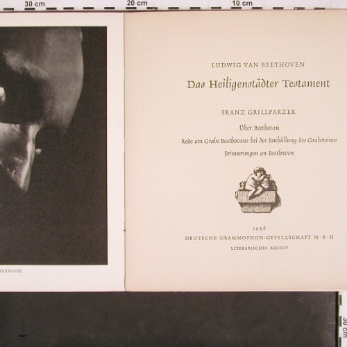 Das Heiligenstädter Testament: Rede am Grab Beethovens-Werner Hinz, D.Gr. (42 002 LPES), D,vg+/vg+, 1958 Typ: 10" Best.-Nr.: V3008 Preis: 6,00 Euro