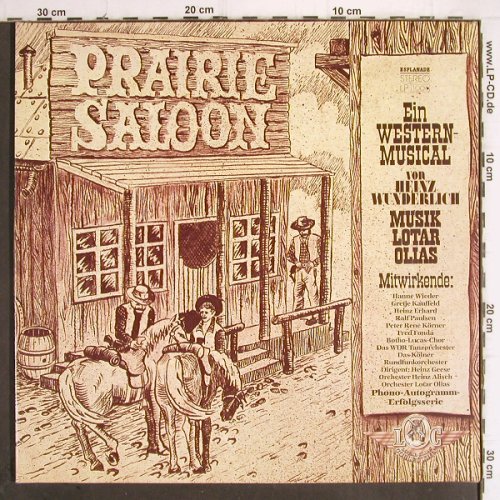Prairie Saloon - Western Musical:  v. Heinz Wunderlich / Lotar Olias, Esplanade(1006), D, Foc,  - LP - V4 - 12,50 Euro