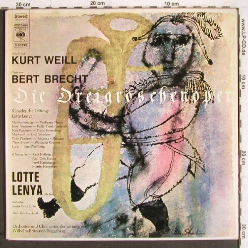 Weill,Kurt / Bertold Brecht: Dreigroschenoper, CBS(S 66239), NL, Foc, 1970 - 2LP - V509 - 9,00 Euro