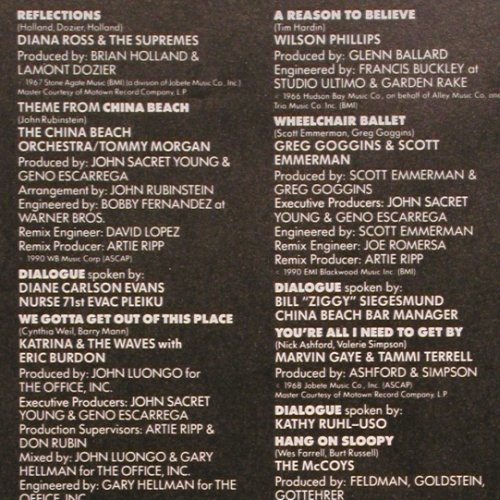 China Beach: Music And Memories, SBK(064-793744 1), D, 1990 - LP - V550 - 5,00 Euro