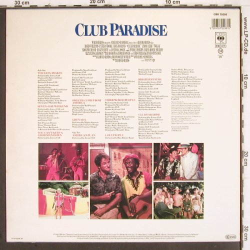 Club Paradise: Original Soundtrack (Reggae) m /vg+, CBS(CBS 70 298), NL, 1986 - LP - V554 - 5,00 Euro