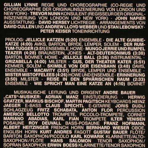 Cats: Deutsche Originalaufnahme, Polydor(817 365-1), D, 1983 - LP - V69 - 6,00 Euro