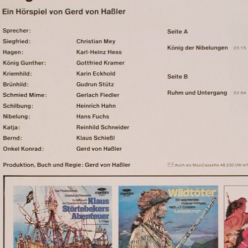 Siegfried: Die Nibelungensage, Maritim(47 432 NW), D, 1976 - LP - V883 - 6,00 Euro