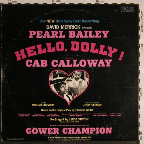 Hello Dolly: The New Broadway Cast Recording, RCA(ANL1-2849), US,m-/vg+,  - LP - X1214 - 5,50 Euro