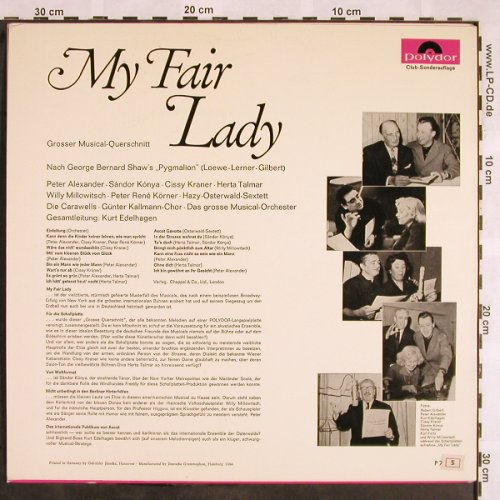 My Fair Lady: Großer Musical-Querschnitt, Polydor(P 72 529), D,Club Ed,  - LP - X1385 - 6,00 Euro