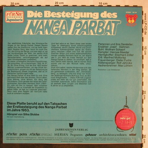Die Besteigung des Nanga Parbat: Hörspiel v. Silke Stobbe, Für Dich(120 149), D,  - LP - X1491 - 5,50 Euro