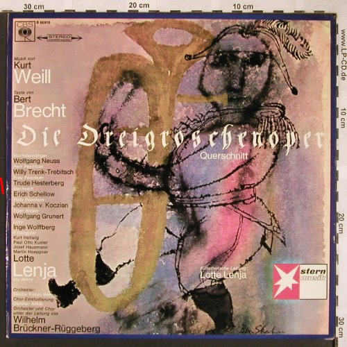 Weill,Kurt / Bertold Brecht: Dreigroschenoper, Querschnitt, CBS(S 62910), D,m-/vg+,  - LP - X1578 - 4,00 Euro