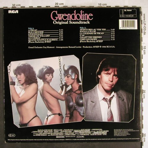 Gwendoline: Just Jaeckin,MusicbyPierre Bachelet, RCA(BL 70444), D, 1984 - LP - X1804 - 45,00 Euro