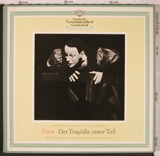 Faust - Goethe: Der Tragödie erster Teil, Box, D.Gr.(43021/3), D, Mono,  - 3LP - X1900 - 9,00 Euro
