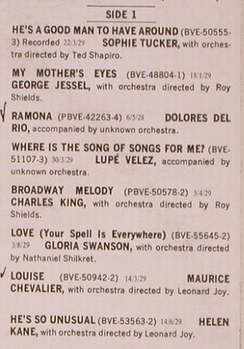 V.A.Stars Of The Silver Screen: RCA Victor Vintage Series, RCA(LSA 3074LPV-538), US, 1967 - LP - X3300 - 6,50 Euro