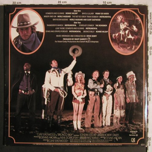 Bronco Billy - Clint Eastwood's: Original Soundtrack, Foc, Elektra(ELK 52 231), D, 1980 - LP - X4315 - 6,00 Euro