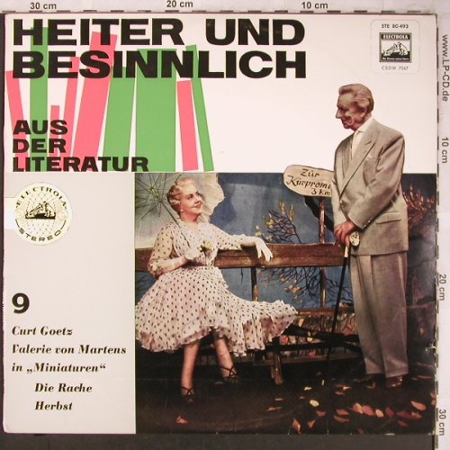 Goetz,Curt & Valerie von Martens: Heiter und Besinnlich Folge 9, Electrola(STE 80 493), D,  - LP - X4983 - 6,00 Euro
