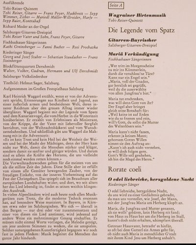 Waggerl,Karl Heinrich: Advend,umrahmt ...Salzburger Land, Christophorus(SCGLV 75 861), D,  - LP - X4985 - 5,00 Euro