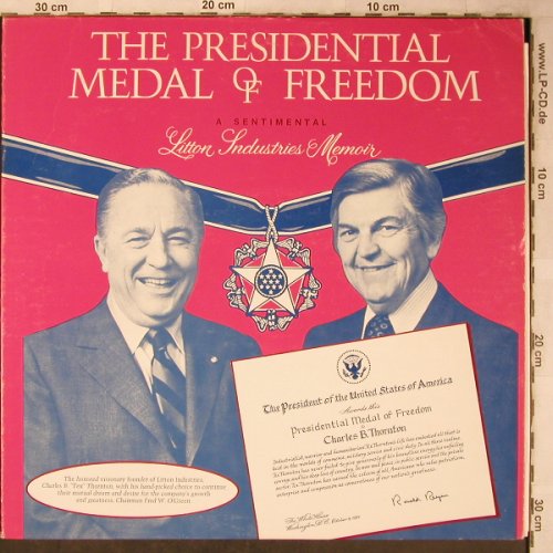 Reagan,Ronald - The Presidental: Medal of Freedom, Okt.1981, Litton Industries(FPV49024), US,spoken,  - LP - X5505 - 7,50 Euro