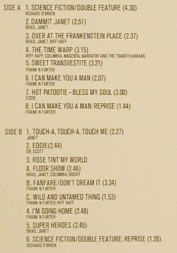 Rocky Horror Picture Show: Original Soundtrack, ODE/Epic(ODE 21653), CDN, 1975 - LP - X5656 - 6,00 Euro