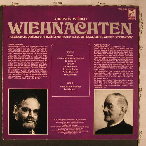 Wibbelt,Augustin: Wienachten, Gedichte u.Erzählungen, FSM(FSM 43 212), D, 1977 - LP - X5663 - 7,50 Euro