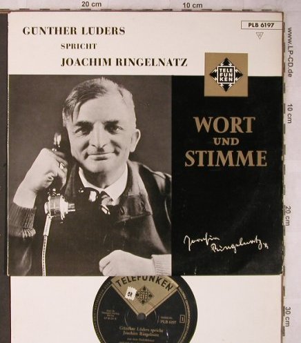 Lüders,Günther: spricht Joachim Ringelnatz, Telefunken (PLB 6197), D Typ: 10" Best.-Nr.: X5763 Preis: 12,50 Euro