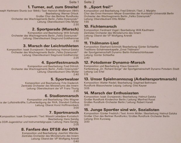 Sportvereinigung Dynamo 1953-1983: Lieder und Märsche, Dynamo(8 15 130), DDR, 1982 - LP - X5817 - 9,00 Euro