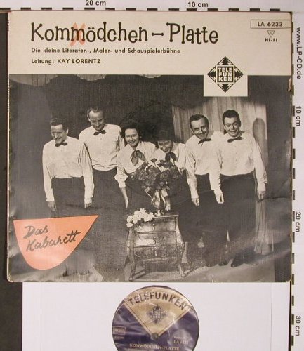 Kommödchen Platte: Die kleine Literaten, Kay Lorenz, Telefunken,bad cond(LA 6233), D,VG-/VG-,  - 10inch - X5858 - 9,00 Euro