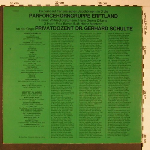 Barocke Hörnerklänge in Dom und Au: Hubertusmesse m.Orgel,Jagdfest.., Privat(F 666 089), D, VG+/m-,  - LP - X5881 - 6,00 Euro