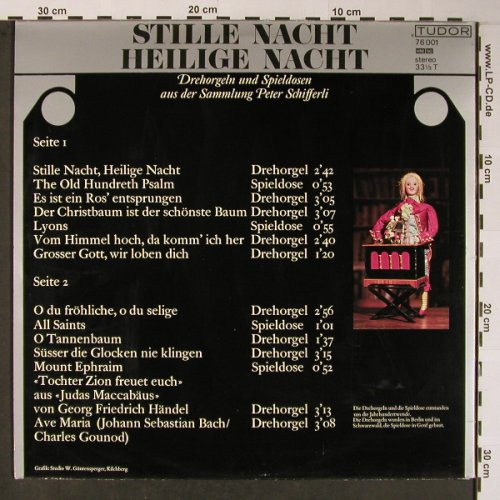 V.A.Drehorgeln und Spieldosen: Stille Nacht Heilige Nacht, Foc, Tudor(76 001), D,  - LP - X5957 - 6,00 Euro