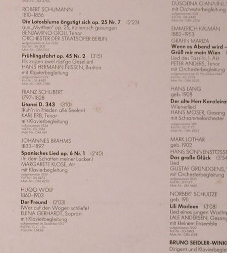 V.A.Stars d.dreißiger J.gratulieren: Ein Leben f.d.Schallplatte,Foc, EMI (137-46 347/48), D Typ: 2LP Best.-Nr.: X6009 Preis: 7,50 Euro