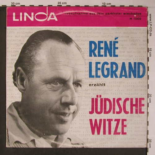 Legrand,René: erzählt Jüdische Witze, vg+/vg+, Linda(H 1000), D,  - LP - X6245 - 9,00 Euro