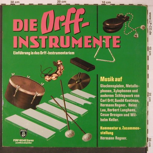V.A.Die Orff-Instrumente: Einführung in das Orff-Instrument., Pelca(PSRP 40 540), D,Booklet,  - LP - X6992 - 12,50 Euro