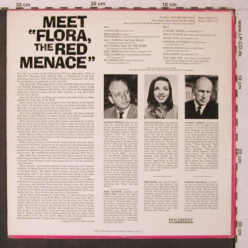 Flora the Red Menace-Liza Minnelli: The Orign.Broadway Cast Rec., RCA(LSO-1111), US, 1965 - LP - X7199 - 12,50 Euro