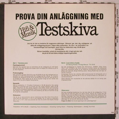 Test skiva - Hifi & Music: Prova Din Anlängering Med, Hifi&Music(), S,  - LP - X7723 - 5,00 Euro