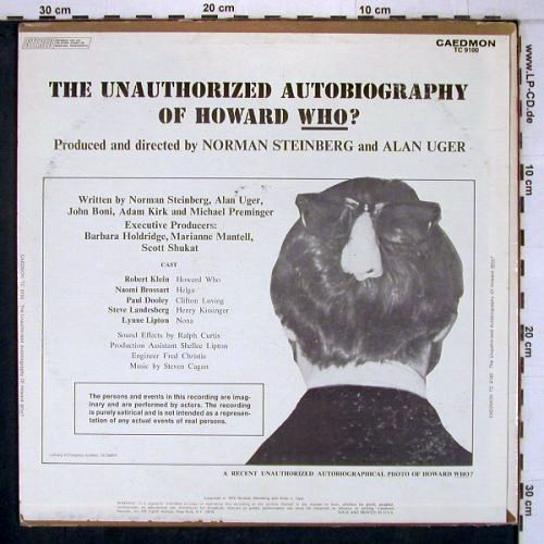 The Unauthorized Autobiography of: Howard Who ?, CAEDMON(TC 9100), US, m-/vg+, 1972 - LP - X7796 - 7,50 Euro