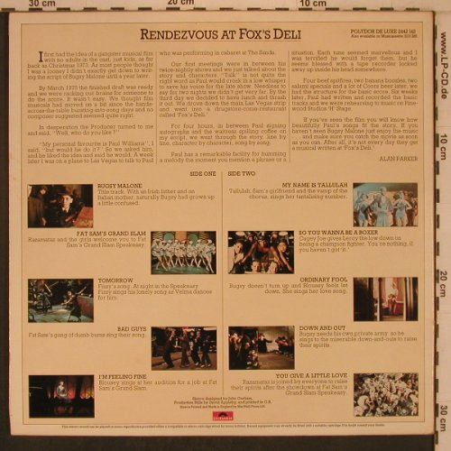 Bugsy Malone: Original Soundtrack, Foc, Polydor de Luxe(2442 142), UK, 1976 - LP - X7810 - 9,00 Euro