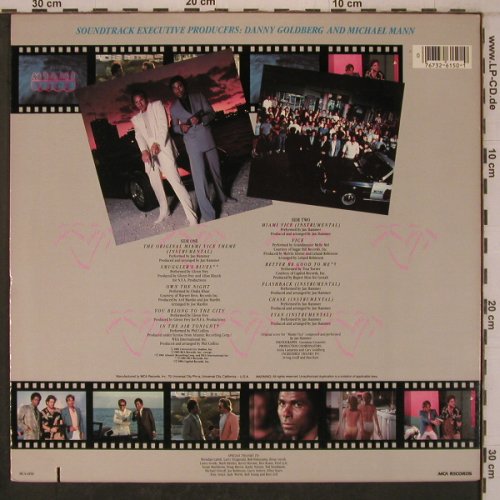 Miami Vice: Original Soundtrack,11 Tr., MCA (MCA-6150), US, co, 1985 Typ: LP Best.-Nr.: X7818 Preis: 5,00 Euro