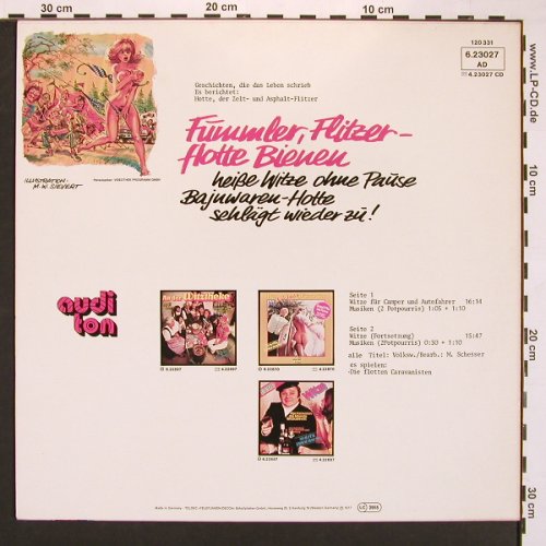 Witze für Camper & Autofahrer: Hotte, der Zeit- und AsphaltFlitzer, Audi fon(6.23027 AD), D, 1977 - LP - X8384 - 5,00 Euro