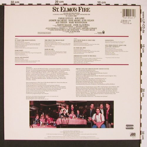 St.Elmos Fire: John Parr... David Foster, 10 Tr., Atlantic(781 261-1), D, 1985 - LP - X8441 - 5,00 Euro