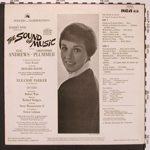 Sound of Musik: Soundtrack,Rodgers / Hammerstein, RCA(SB 6616), UK, Ri, 1965 - LP - X8631 - 7,50 Euro